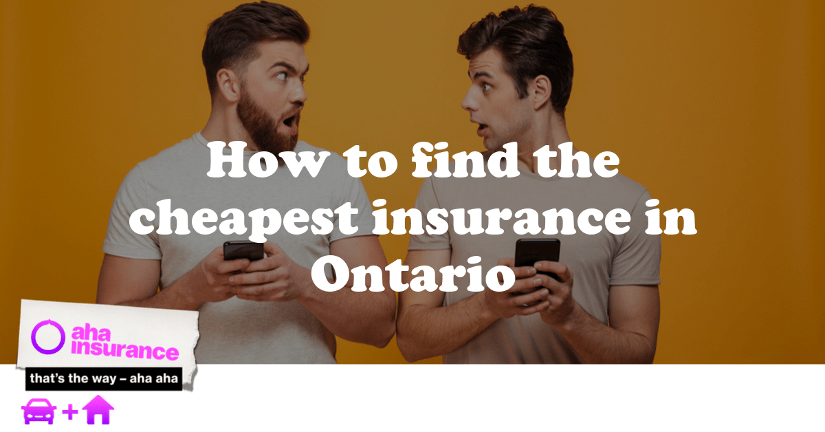 Who has the cheapest car insurance in Ontario? aha insurance
